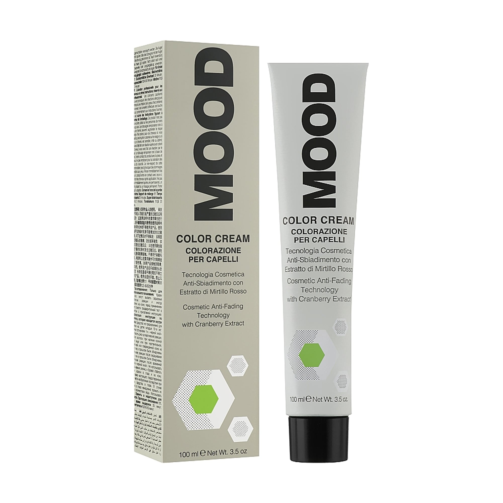 Перманентна крем-фарба для волосся Mood Color Cream 7.11 Intense Ash Blonde, 100 мл
